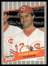 1989 Fleer Tom Browning Cincinnati Reds #629