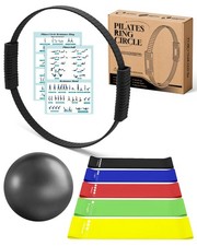 Pilates Ring Set, Home Pilates Kit for Women Pilates Equipment Ring and Ball ...