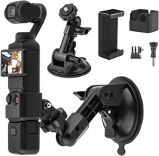 Pocket 3 Suction Cup Mount, Car Windshield Window Dash Holder Kit with Expansion