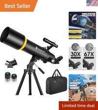 Telescope for Adults, 90mm Aperture 600mm Refractor Telescope for Kids and Be...