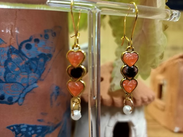 Pendientes de arcilla polimerica,resina o combinados. Artesanía, todo hecho por