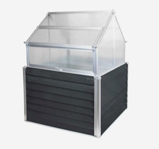 Zipper Cold Frame Planter with 2 Planting Trays Aluminum Frame + Storage BGWH169
