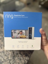 Ring Peephole Cam Smart Video Doorbell - Open Box - Brand New Unused