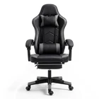 Computer Gaming Chair Ergonomic Massage Office Chair w/ Lumbar Support Footrest