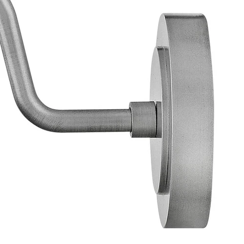 Forge 9" High Antique Brushed Aluminum Outdoor Wall Light - Picture 5 of 10