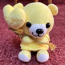 Teddy Bear with "I Love You" Embroidered on Heart-Shaped Hands