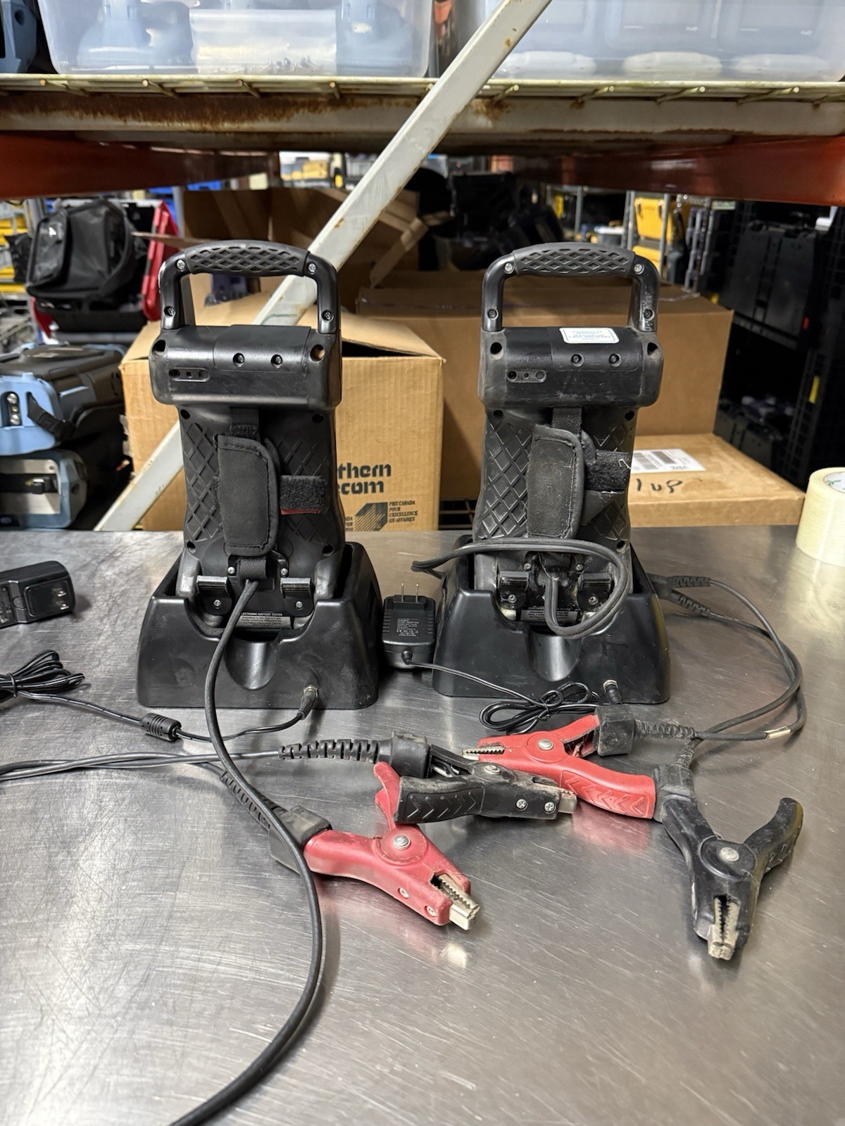 Lot Of 2 Midtronics JDT-1 Commercial Battery Analyzer Diagnostic System