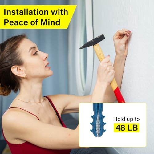 140pcs Drywall Anchors and Screws Kit (3 Sizes) - Plastic Screw Anchors 140 Pcs - Picture 6 of 8