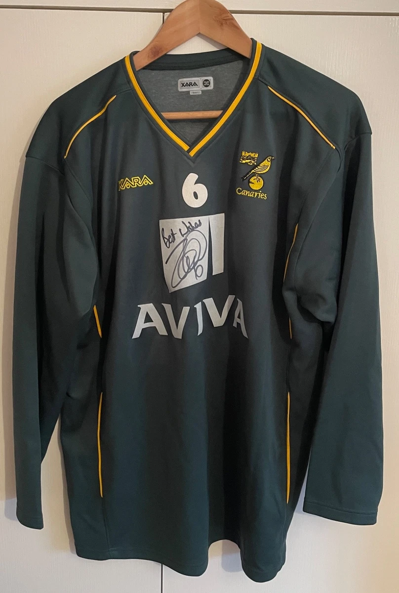 Maillot Errea Norwich City Canaries Vintage, Jaune, Taille S - Bon état (7/10)