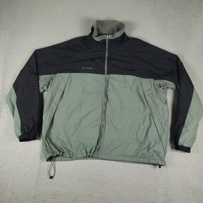 Columbia Jacket Mens 2XL Black Fleece Lined Vertex Core Full Zip