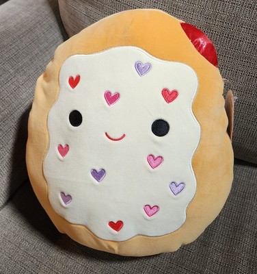 Squishmallows 12'' Danka Toaster Pastry 2024 Valentine s Hearts Plush New w/ Tags