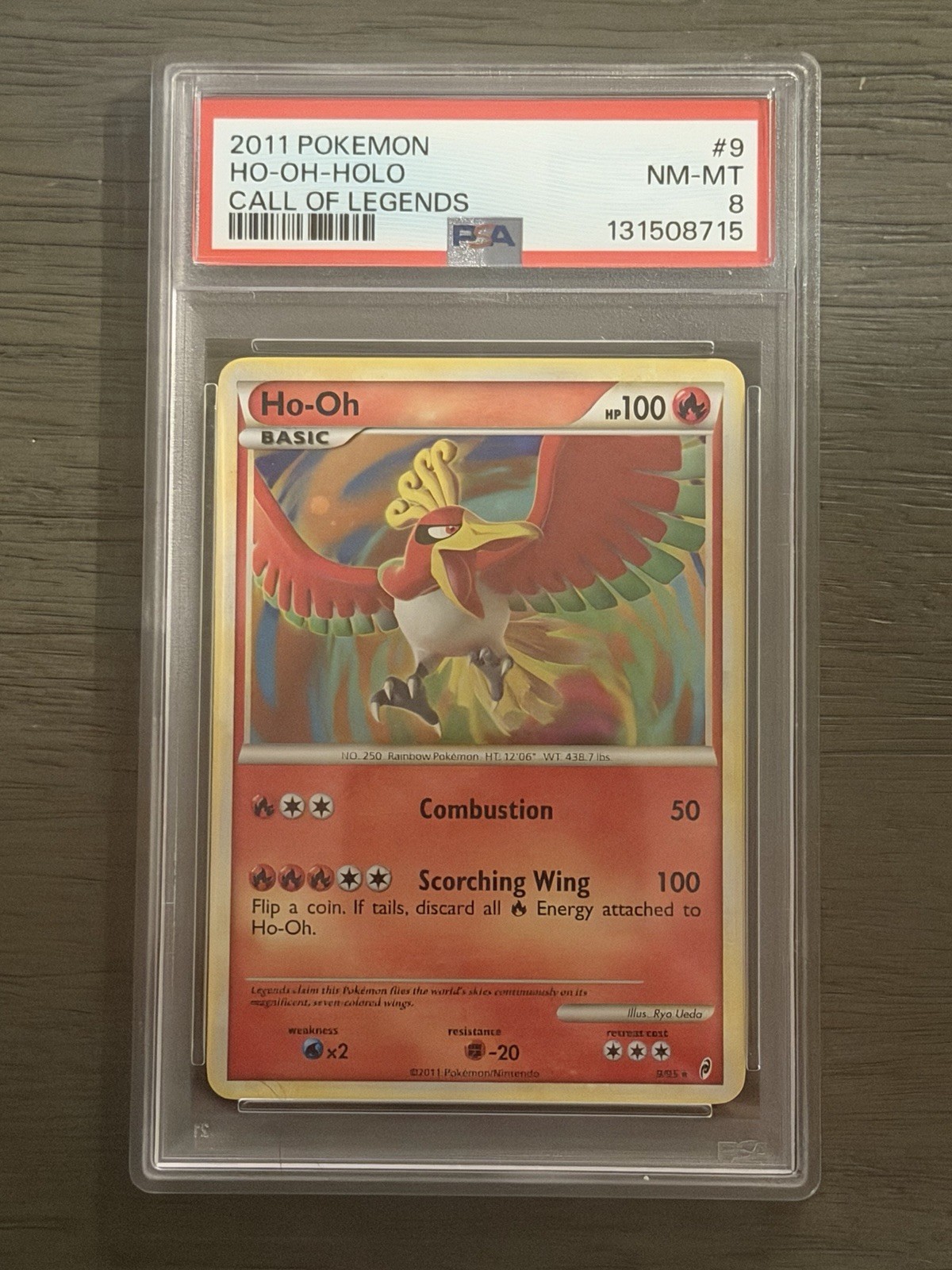 2011 Pokémon Call Of Legends #9 Ho-Oh - Holo PSA 8