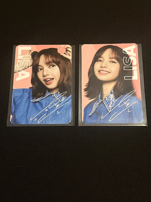 2023 Oreo X Blackpink Lisa Photocards #03 & #08 K-Pop Cards 