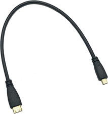 Micro HDMI Type D Male to Mini HDMI Type C Male Connector Adapter Cable Cord 1F