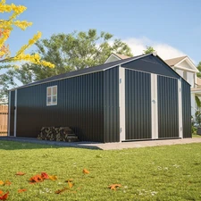 12'x20' Outdoor Metal Garage Shed 1810 CUFT Extra Large Storage Shed for Vehicle