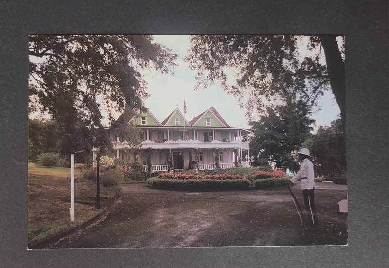 UNUSED vintage Government House postcard  from Montserrat West Indies