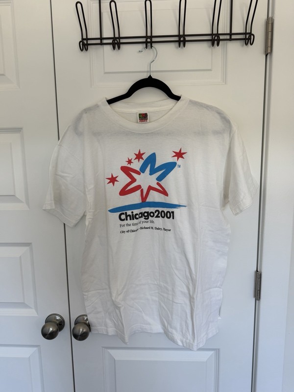 Vintage Chicago 2001 Political T-Shirt Tee Size XL