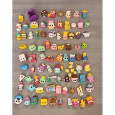 Shopkins Moose Toys Mixed Lot 70 Pieces Figures Basket Food Series