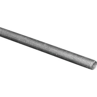 Hillman Steelworks 3/8 In. x 3 Ft. Steel Threaded Rod 11018 HILLMAN Steelworks