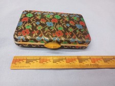 Vintage 1950s 60s Evening Purse Clutch Gold Metallic floral Excellent condition