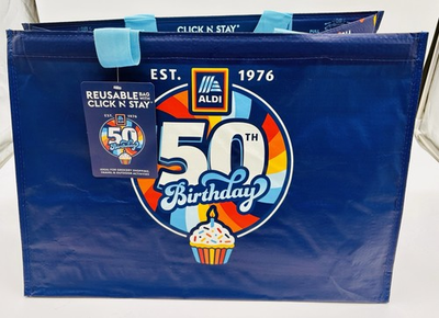 #ad Set 2026 ALDI 50TH Click N#x27;Stay Tote Bag Reusable Epic $16.99
