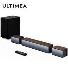 320W 5.1 Soundbar with Wireless Subwoofer 2 Surround Speakers, 3D Surround Sou