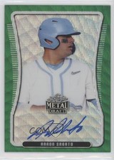 2020 Leaf Metal Draft Portrait Green Wave 5/5 Aaron Sabato #BAP-AS1 Auto 0e5c