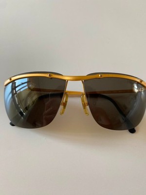 Vintage Pierre Cardin 6540/S Sunglasses Gold Frame Brown Lens Made in Italy NOS