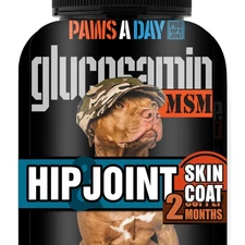 Glucosamine Dog Joint Supplement | Hip & Skin Care Chewables 60 Tablets