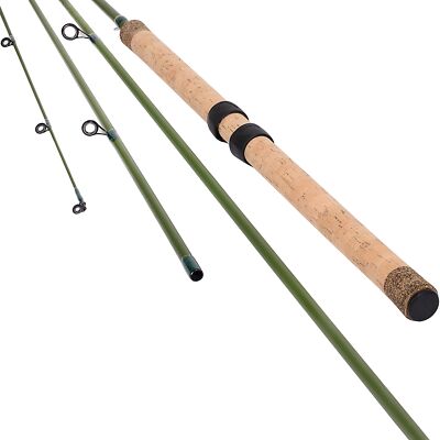 13' CENTERPIN Center PIN Float Fishing Rod 6-10lbs Wooden Cork Handle 4 Piece...