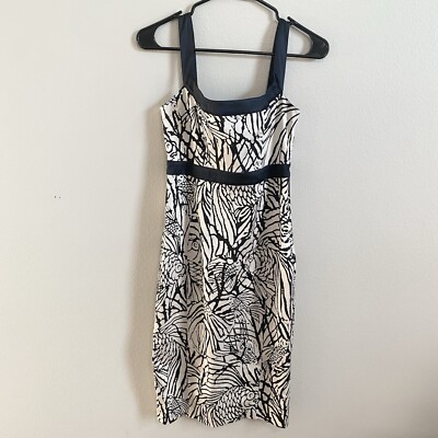 Diane Von Furstenberg Black and White Silk Blend Koi Fish