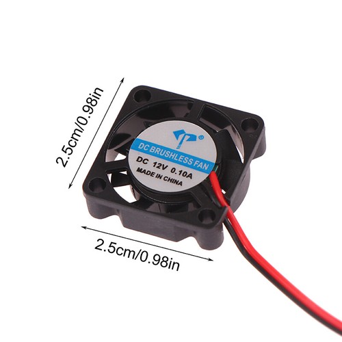 1Pc 25*25*7mm DC2507 Cooling Fan 2-Pin Mute 5/12/24V Brushless Mini Cooling SFD - Zdjęcie 3 z 15