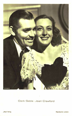 Clark Gable-Joan Crawford  *  Original Ross Postkarte Postcard * Nr. 7899