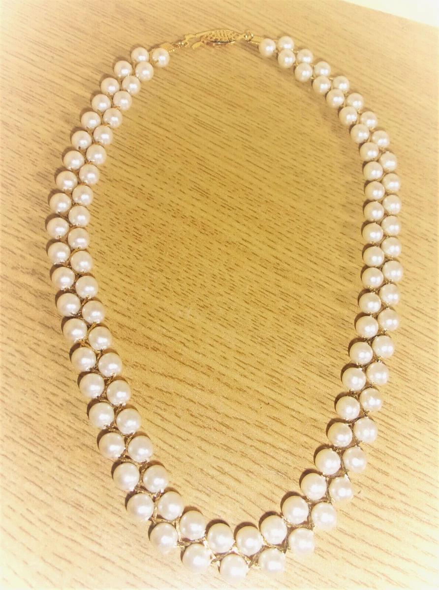 chanel necklace choker pearls