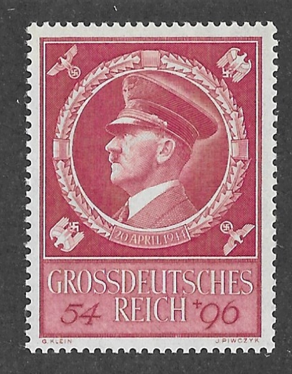 MNH stamp Sc B271 / Adolf Hitler / 1944 55th Birthday