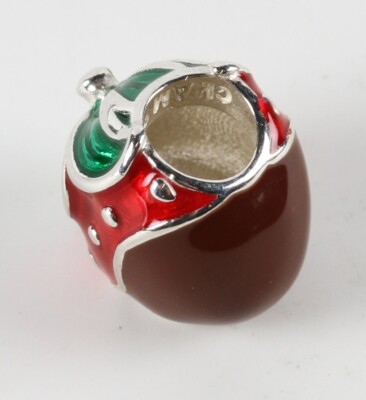 Chamilia Silver 925 Charm enamel Christmas pudding charm