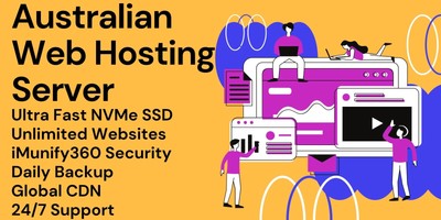 cPanel Web Hosting| FREE CDN | Australian Hosting Server | $5 a month | NVMe SSD