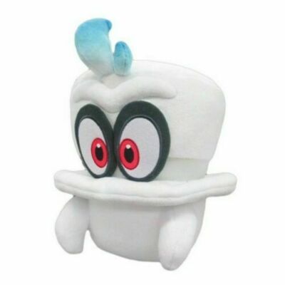 8  Super Mario Bros Odyssey White Cappy Plush Doll Stuffed Animal Toy Child Gift