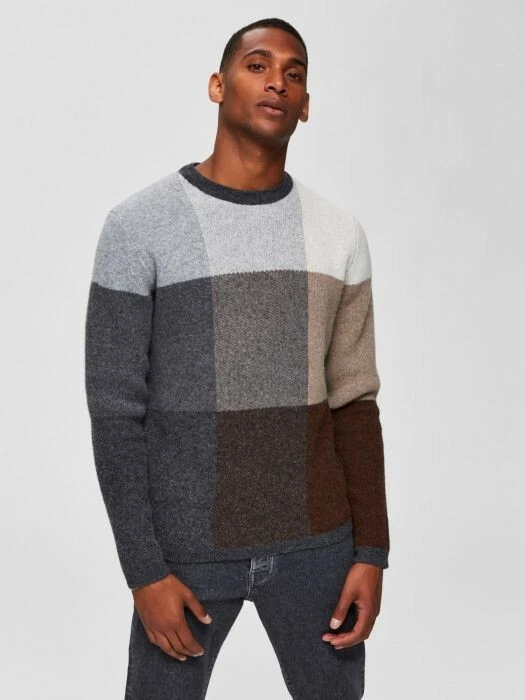 Selected Men's Slhpixel Crew Neck Jumper