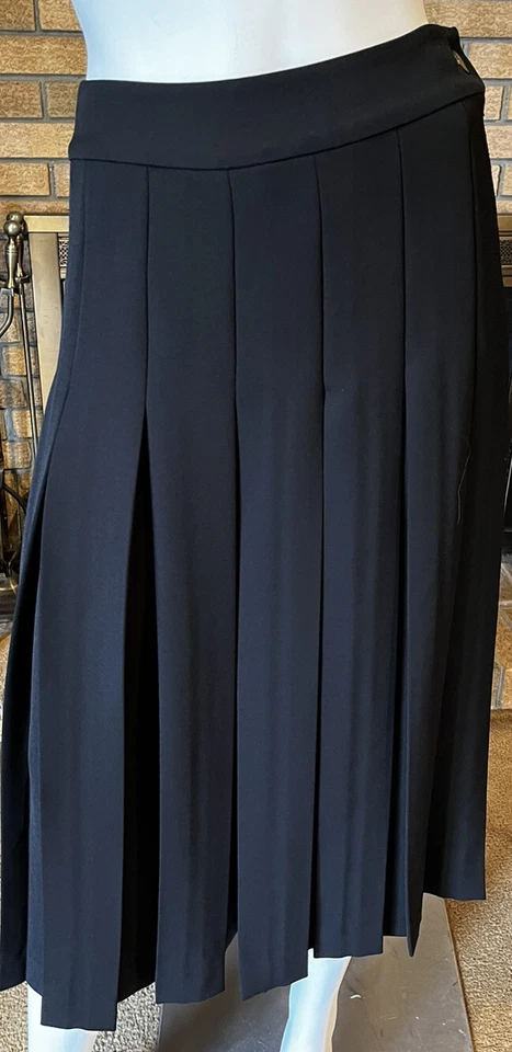 Pantalones gauchos grises Jason Wu negros pierna ancha caja de crepé plisados nuevos con etiquetas $498 talla 10
