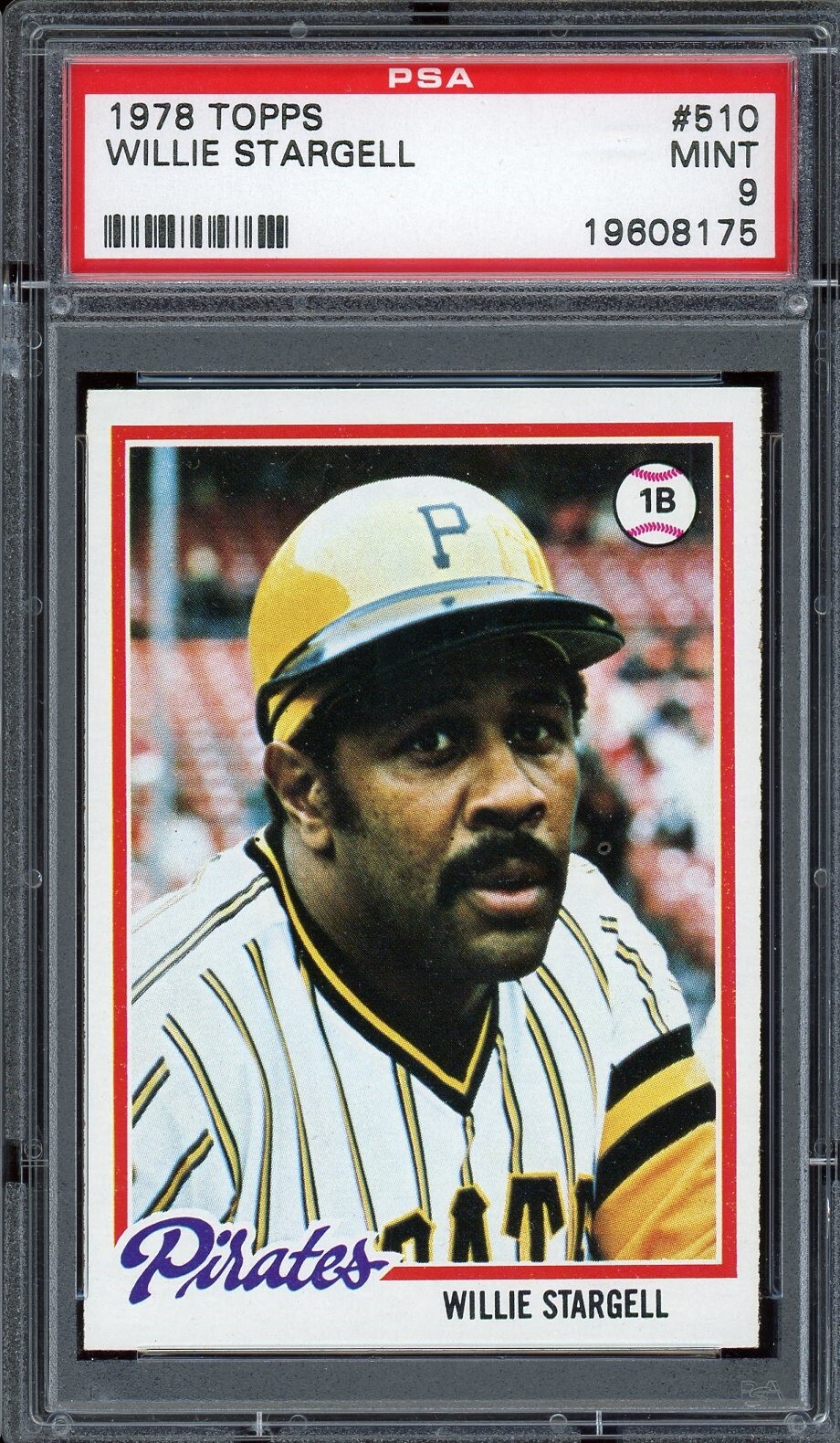 1978 Topps Baseball #510 Willie Stargell PSA 9