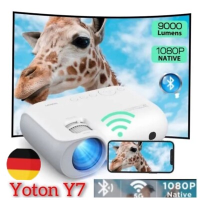 4K Projector Native 1080P 5G WiFi YOTON Bluetooth Beamer Unterstutz mini Beamer