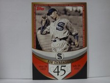 2007 Topps The Streak Before the Streak Joe DiMaggio #JDSF45 HOF