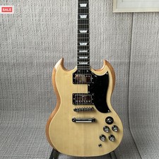 Custom Log Color SG Electric Guitar Solid Body Chrome Parts HH Pickups 6 String