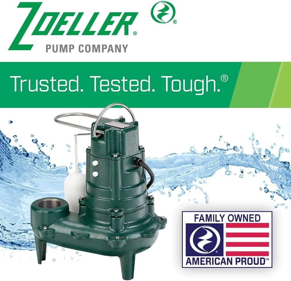 Zoeller M267 WasteMate Automatic Cast Iron Submersible Sewage