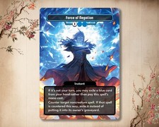Force of Negation - MTG Custom Card - Alter Magic: The Gathering Card Full Art