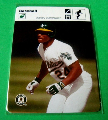 #39 RICKEY HENDERSON 2004 Donruss playoff SPORTSCASTER 15/35 Oakland A's mint - Picture 2 of 3