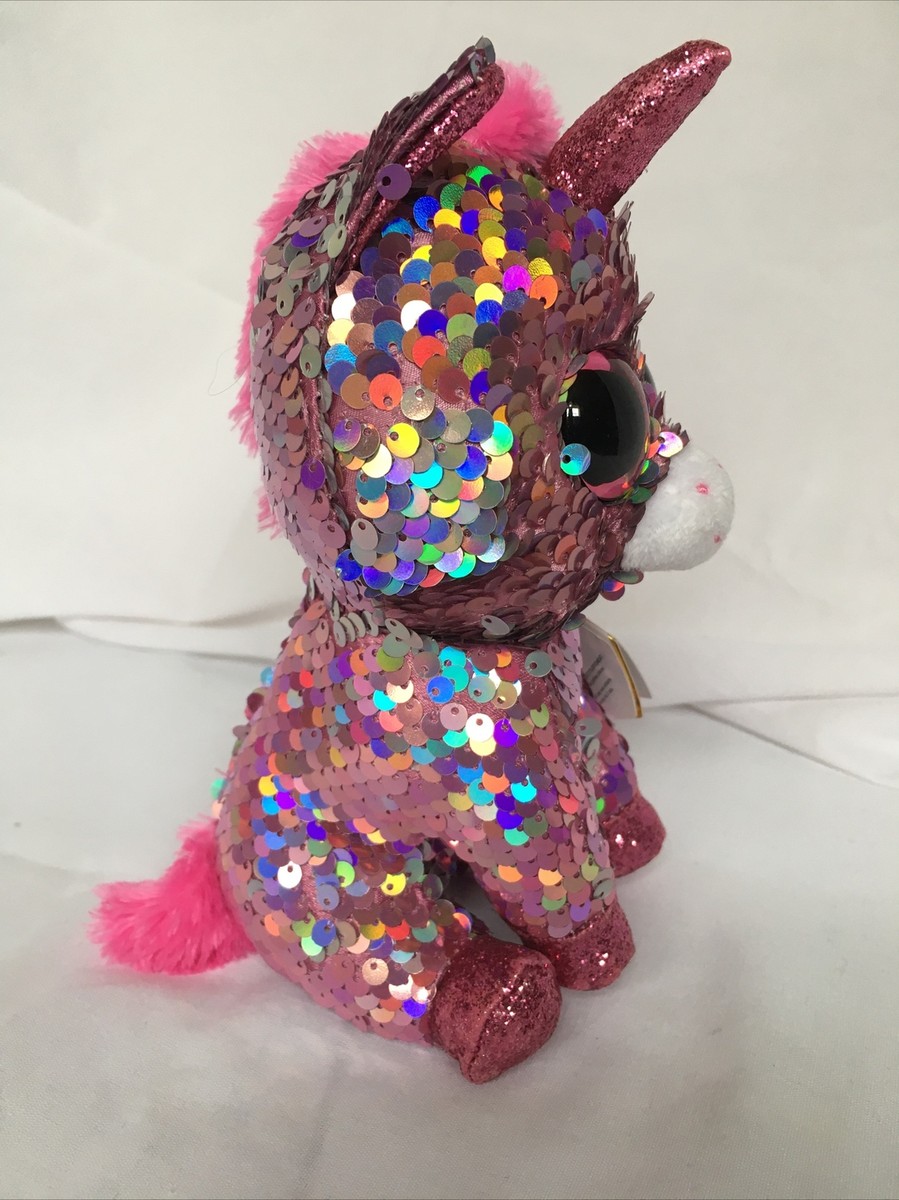 Ty Beanie Babies 36266 Flippables Regular Sparkle The Pink