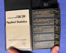 TI 58 / 59 Applied Statistics Cartridge Software Module, Cards Reference