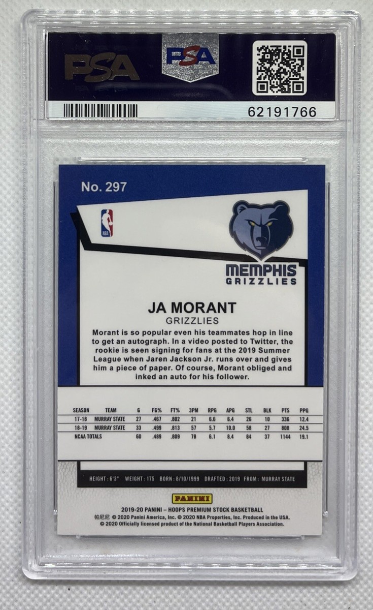 Ja morant psa 9 ルーキーastro Amazon.com: PSA Mint 9 2019 Panini Mosaic Ja Morant Rookie